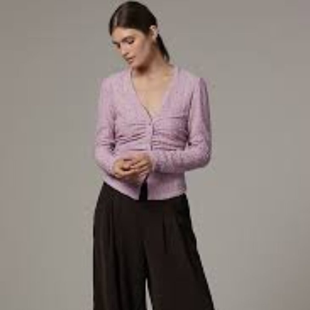 Maeve Textured Eyelet Top